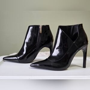 Zara Black Patent Trafaluc Mob Wife Rich Auntie Siren Core Stilletos Sz 39